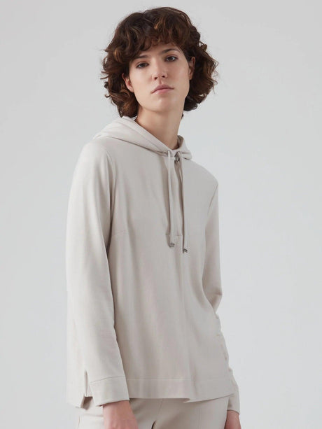 Ragno Felpa da Donna con cappuccio in Eco Techno Fleece DE75XV S64 - Passarelli Biancheria