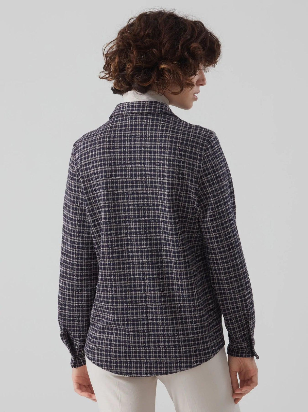 Ragno Shacket tartan in Eco Jacquard DE86SC S65 - Passarelli Biancheria