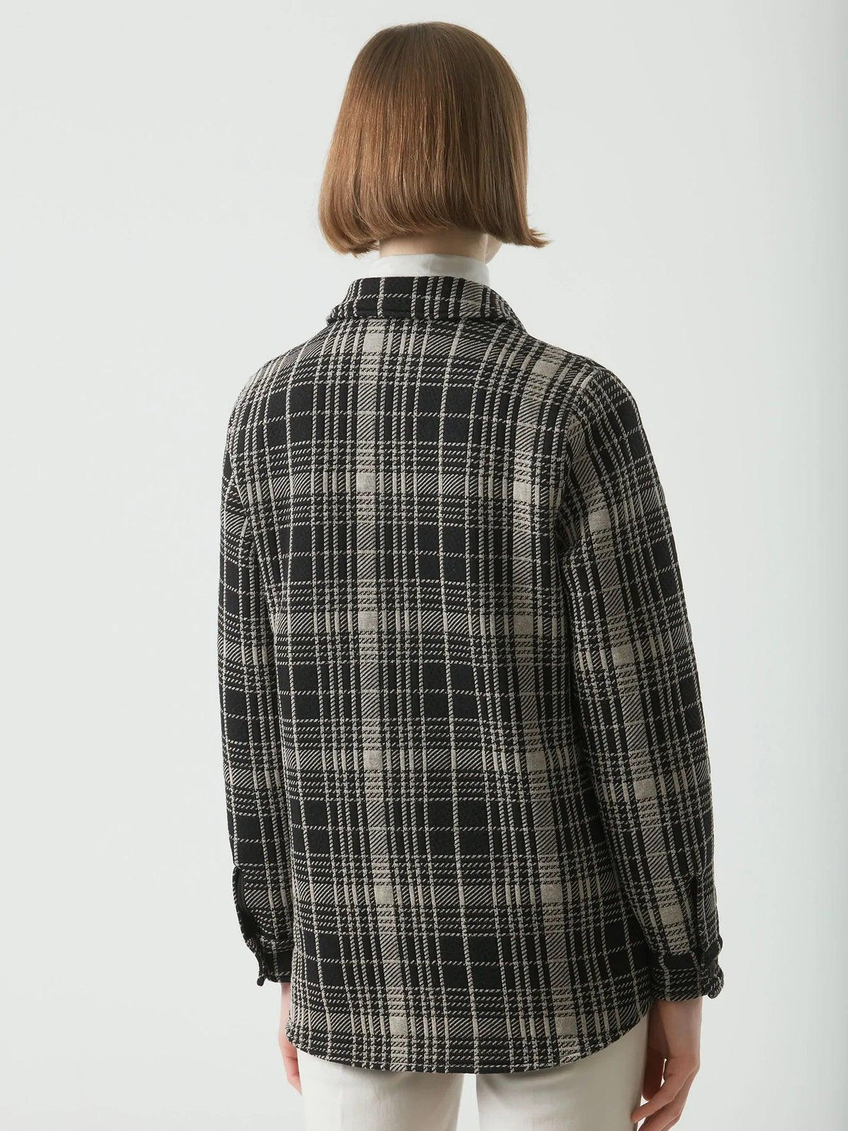 Ragno Shacket tartan in Eco Jaquard pesante DF73SC S85 - Passarelli Biancheria