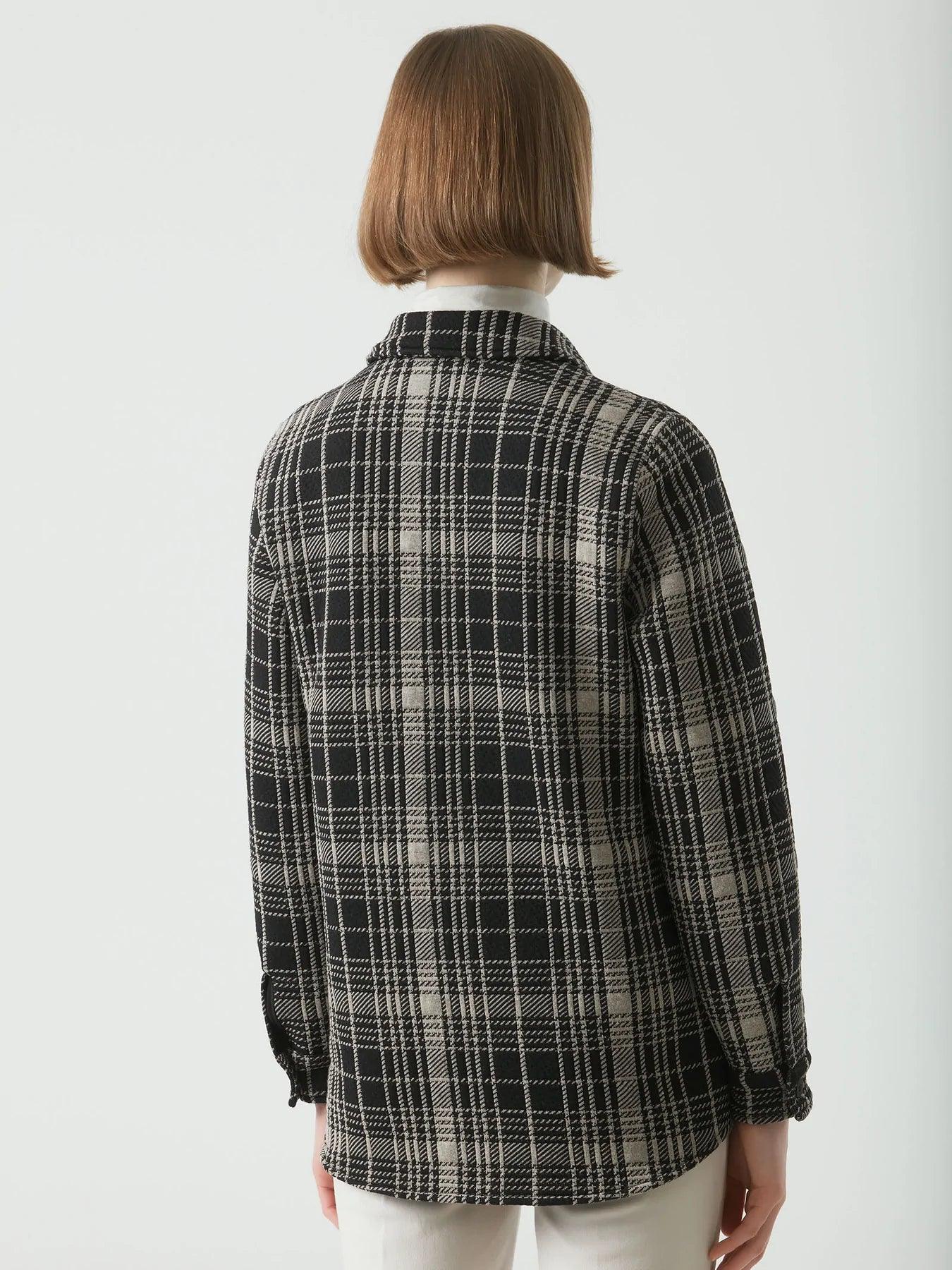 Ragno Shacket tartan in Eco Jaquard pesante DF73SC S85 - Passarelli Biancheria