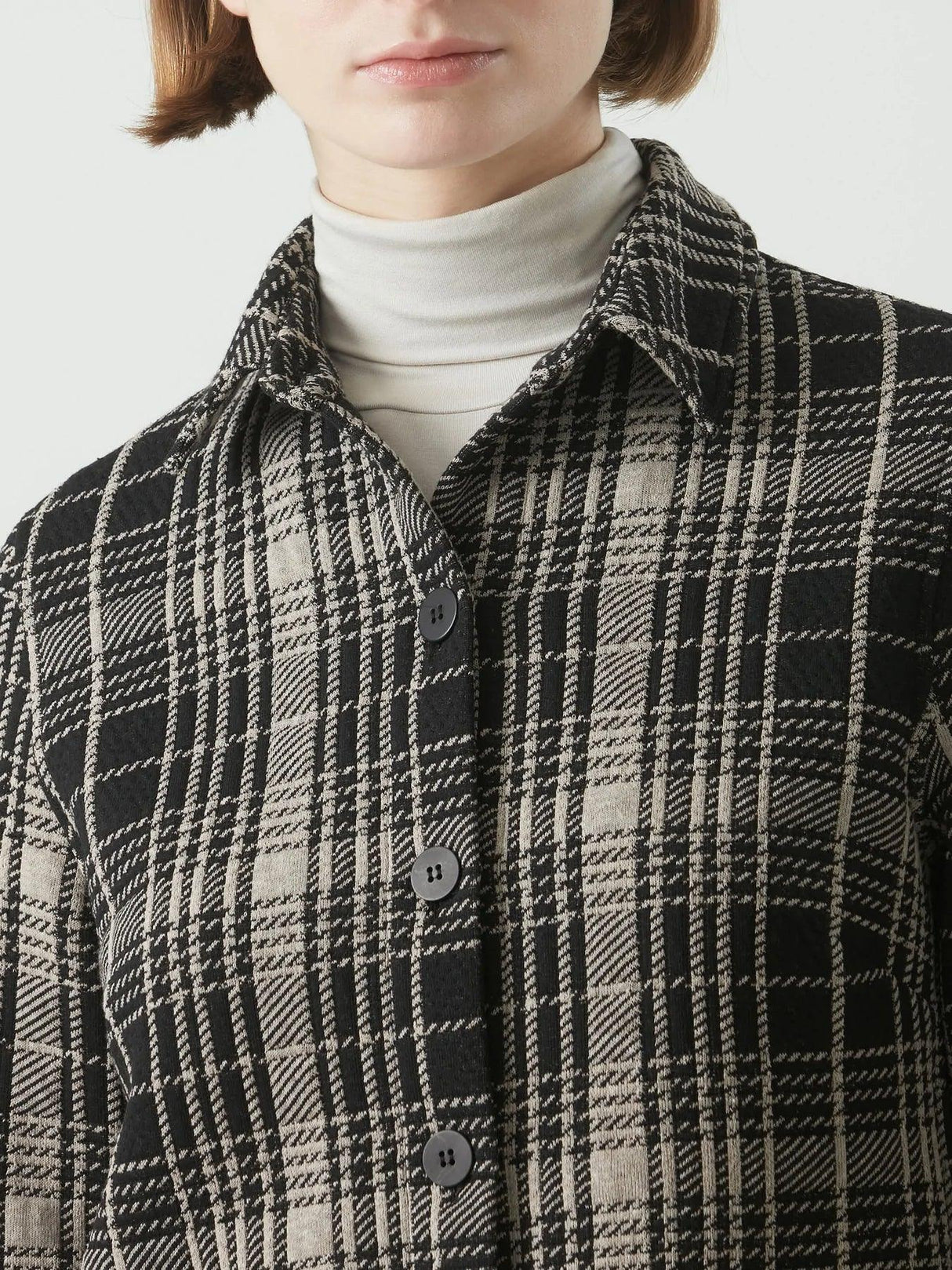 Ragno Shacket tartan in Eco Jaquard pesante DF73SC S85 - Passarelli Biancheria