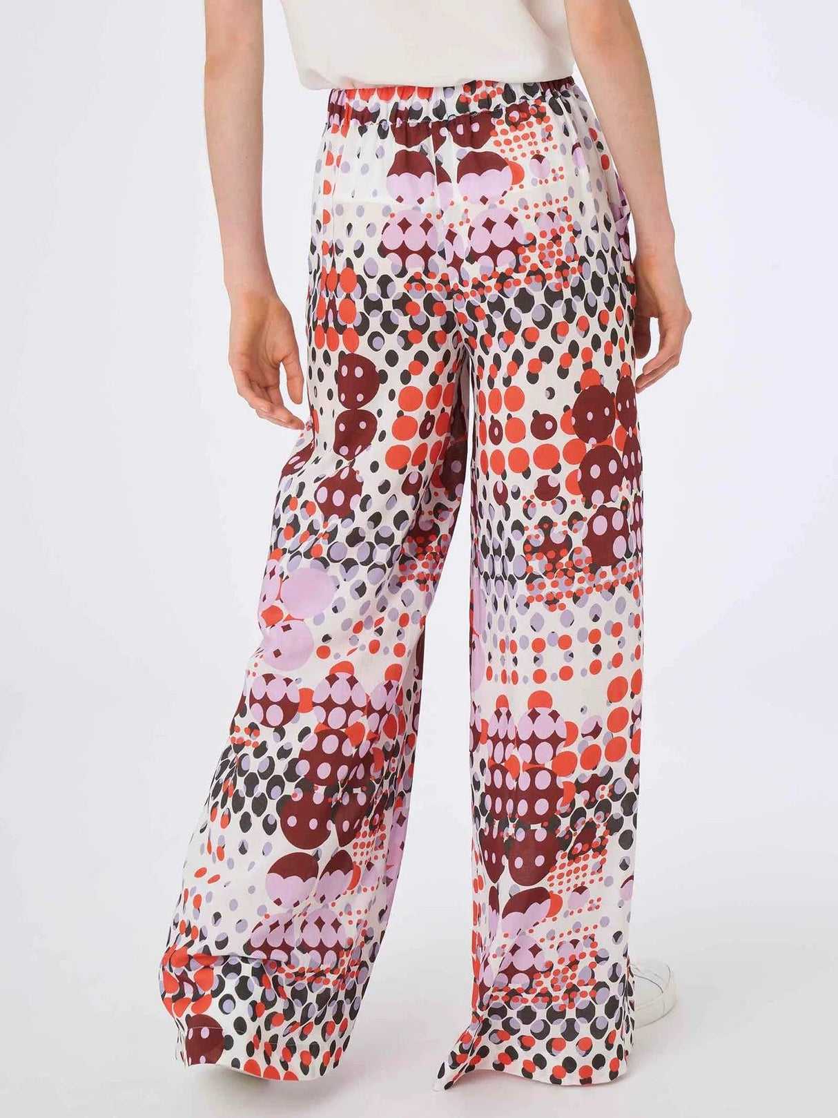 Ragno Pantalone a palazzo in mussola di viscosa DG86PA S58 - Passarelli Biancheria