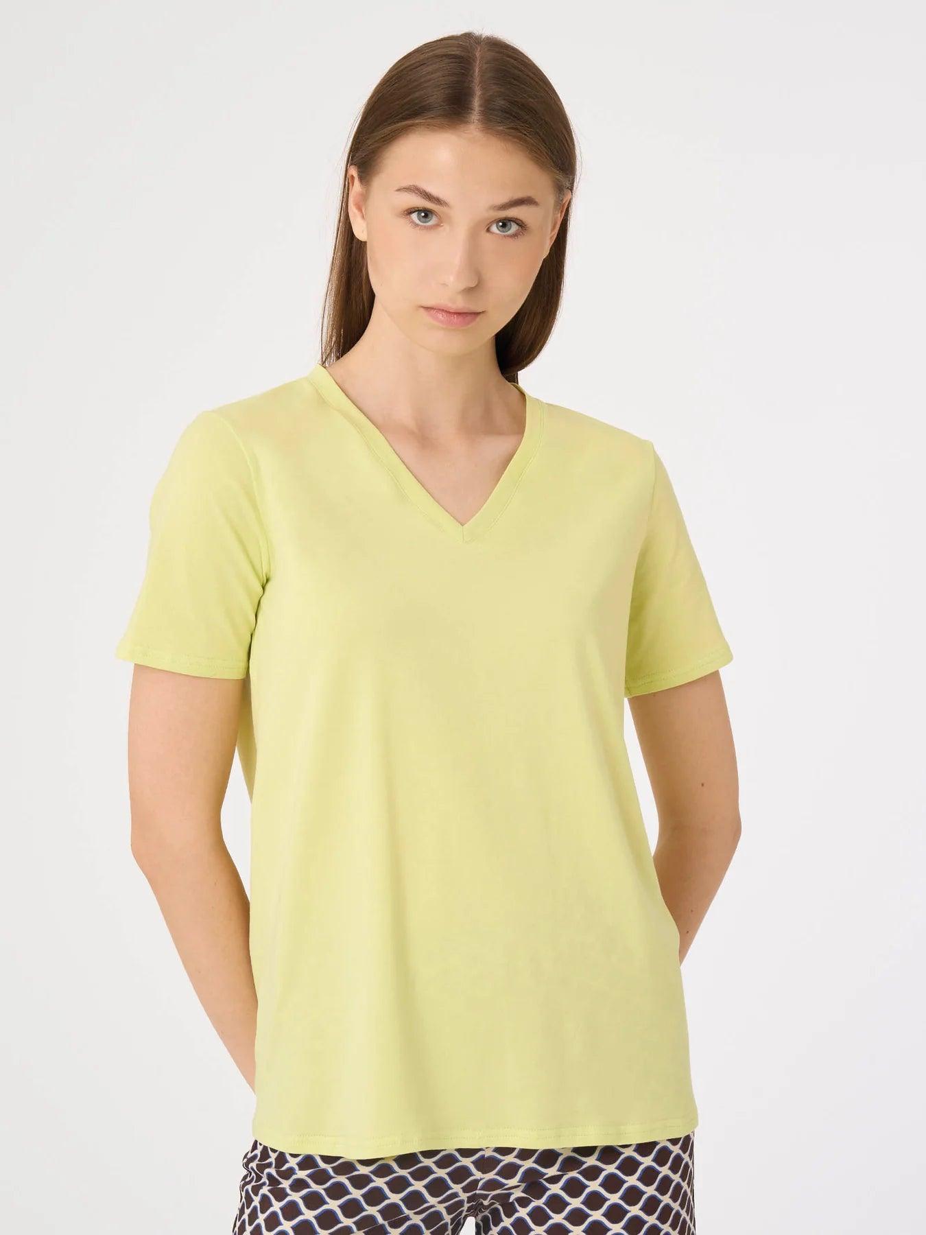 Ragno Maglietta Estiva da Donna scollo a V in Ultralight DH72T8 S27 - Passarelli Biancheria