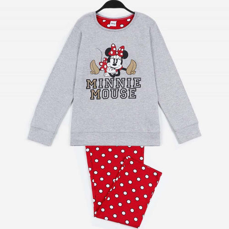 Minnie Pigiama Invernale in Caldo Cotone da Donna 55086 D31 - Passarelli Biancheria