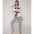 Mickey Pigiama Invernale in Caldo Cotone da Donna 55089 D32 - Passarelli Biancheria