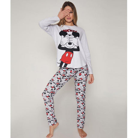 Mickey Pigiama Invernale in Caldo Cotone da Donna 55089 D32 - Passarelli Biancheria