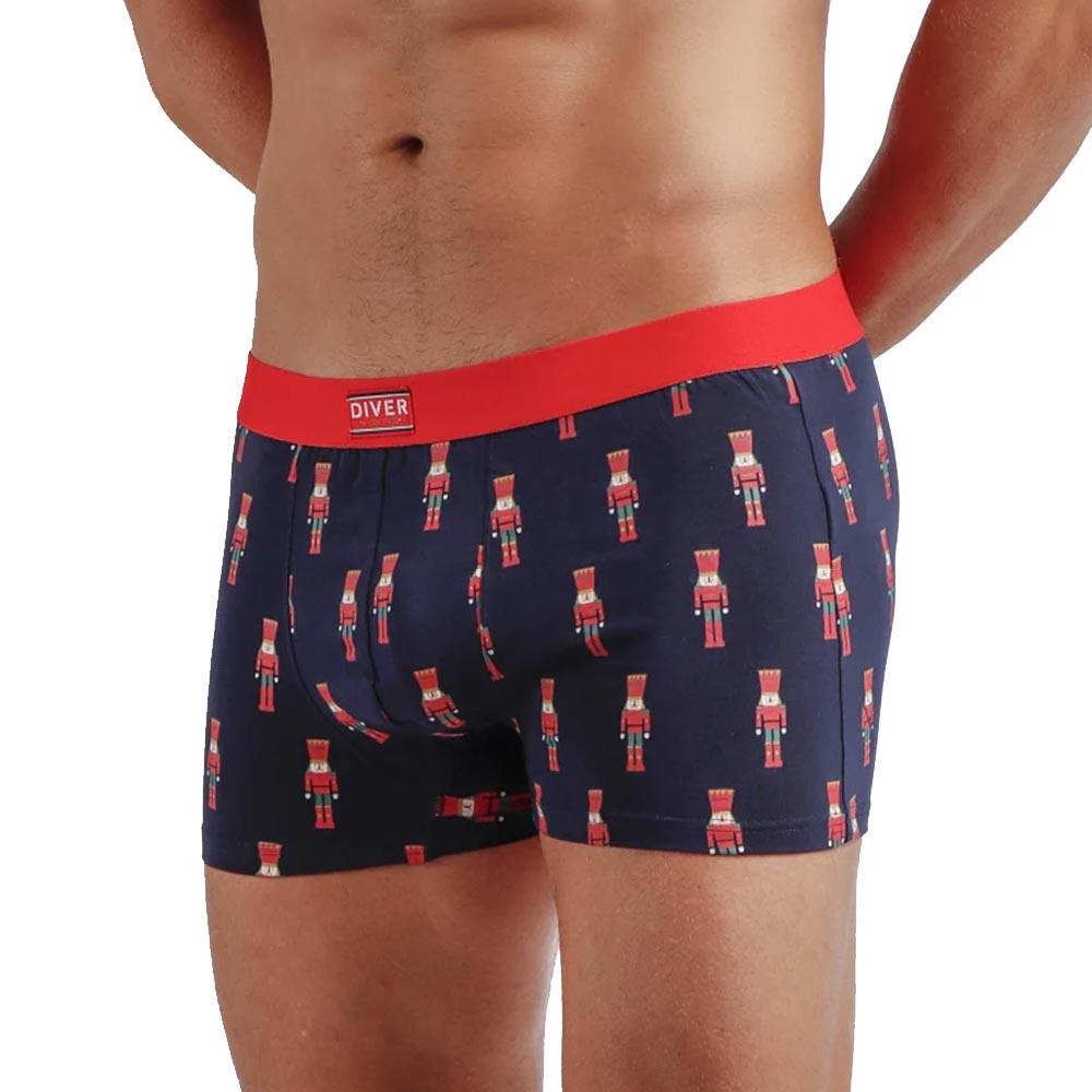 Diver Boxer da Uomo Natalizio Schiaccianoci 48452E S11 - Passarelli Biancheria
