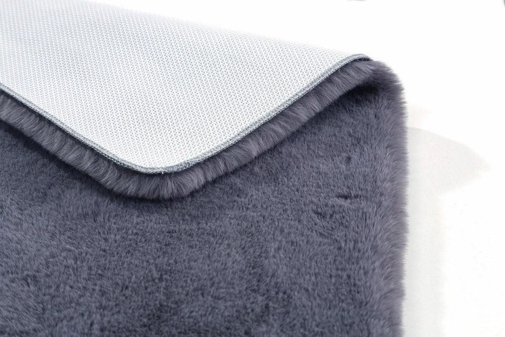 Arte Tappeti Tappeto Fiji Effetto Pelliccia Retro Gommato anti Scivolo - Varie Dimensioni - Passarelli Biancheria