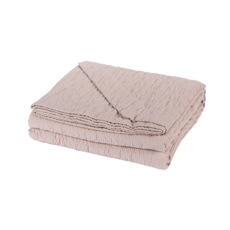 Fazzini Copriletto Estivo Matrimoniale in Cotone Jacquard Plissè S150 - Passarelli Biancheria