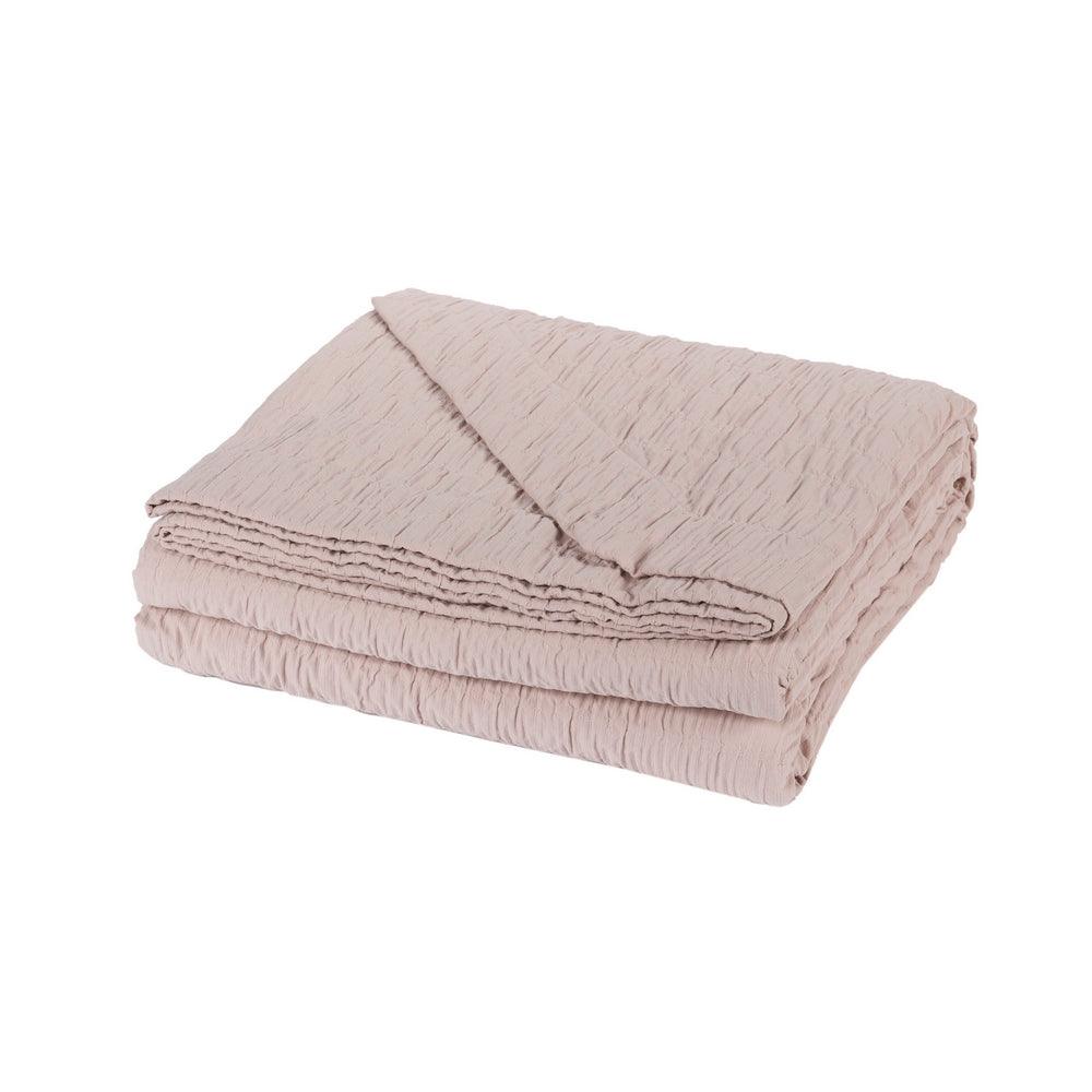 Fazzini Copriletto Estivo Matrimoniale in Cotone Jacquard Plissè S150 - Passarelli Biancheria