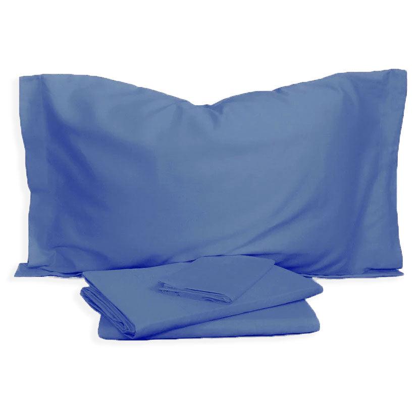 Fazzini Completo Lenzuola Matrimoniale in Raso di Cotone Finissimo Trecento S130 - Passarelli Biancheria