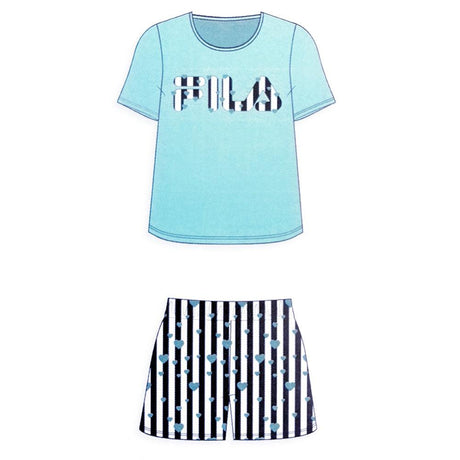 Fila Pigiama Estivo Corto Maniche Corte da Donna FPS4082 S37 - Passarelli Biancheria