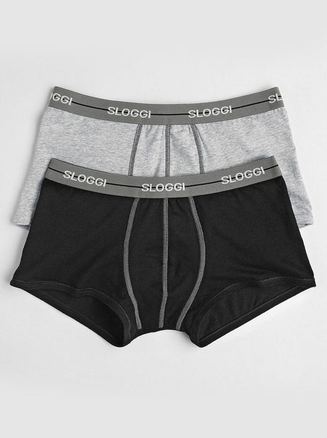 Sloggi Uomo 2 Boxer Match Hipster S20 - Passarelli Biancheria