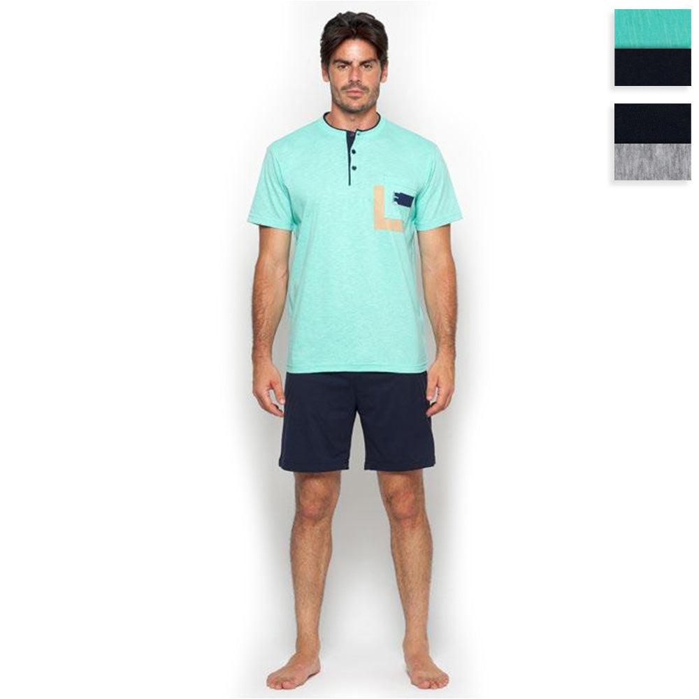 Jamas Pigiama Corto Estivo da Uomo EJ 2085 S41 - Passarelli Biancheria