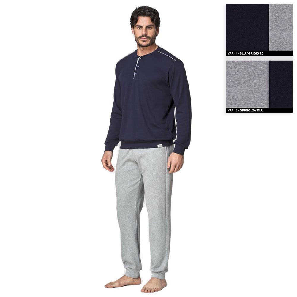 Jamas Pigiama da Uomo in Caldo Cotone 2092 S58 - Passarelli Biancheria