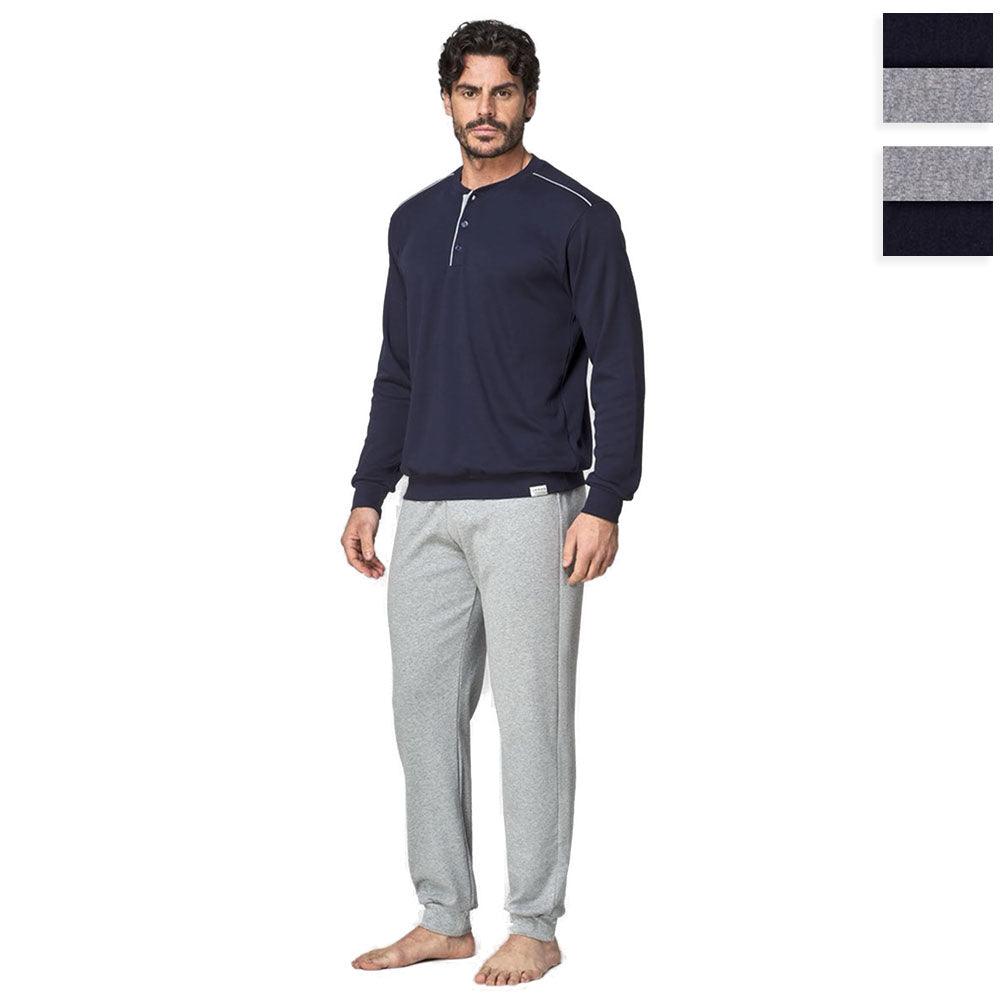 Jamas Pigiama da Uomo in Caldo Cotone 2092 S58 - Passarelli Biancheria