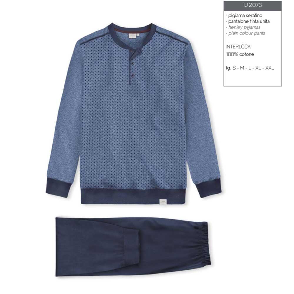 Jamas Pigiama da Uomo in Caldo Cotone IJ2073 S58 - Passarelli Biancheria