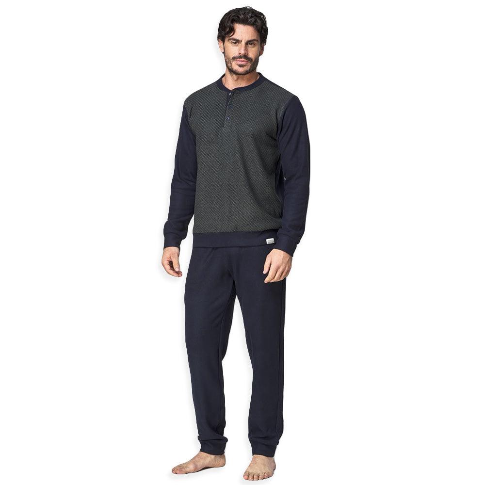 Jamas Pigiama da Uomo in Caldo Punto Milano IJ 2098 S56 - Passarelli Biancheria