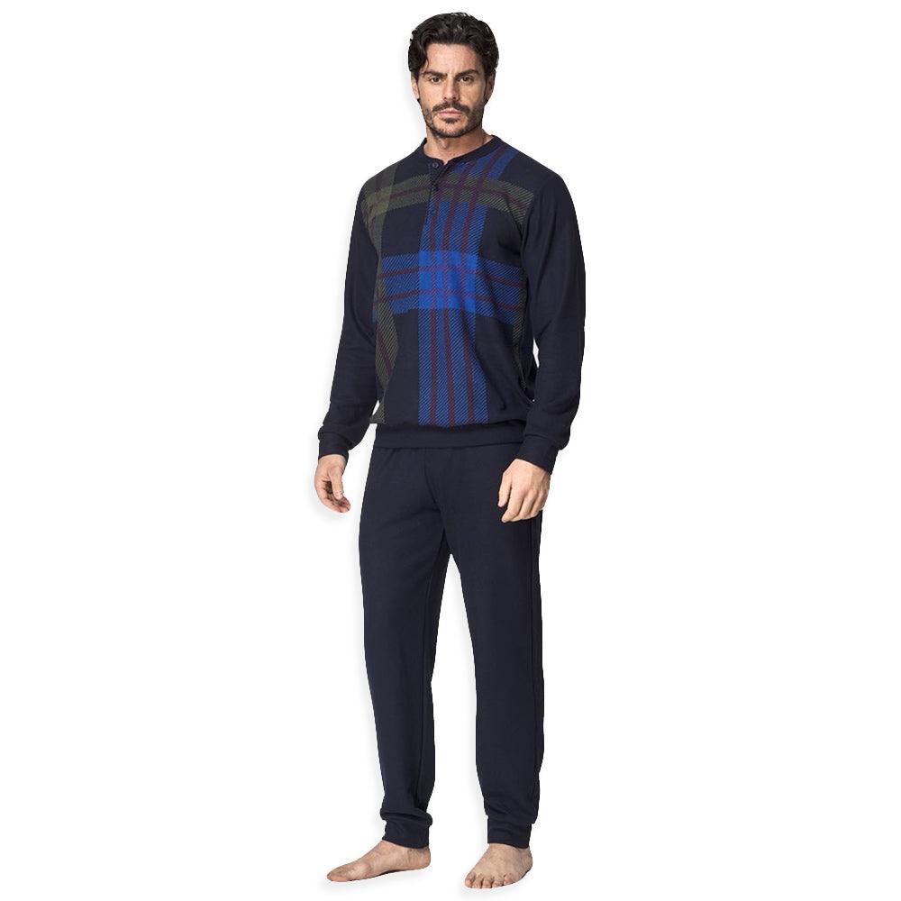 Jamas Pigiama da Uomo in Caldo Punto Milano IJ 9194 S70 - Passarelli Biancheria