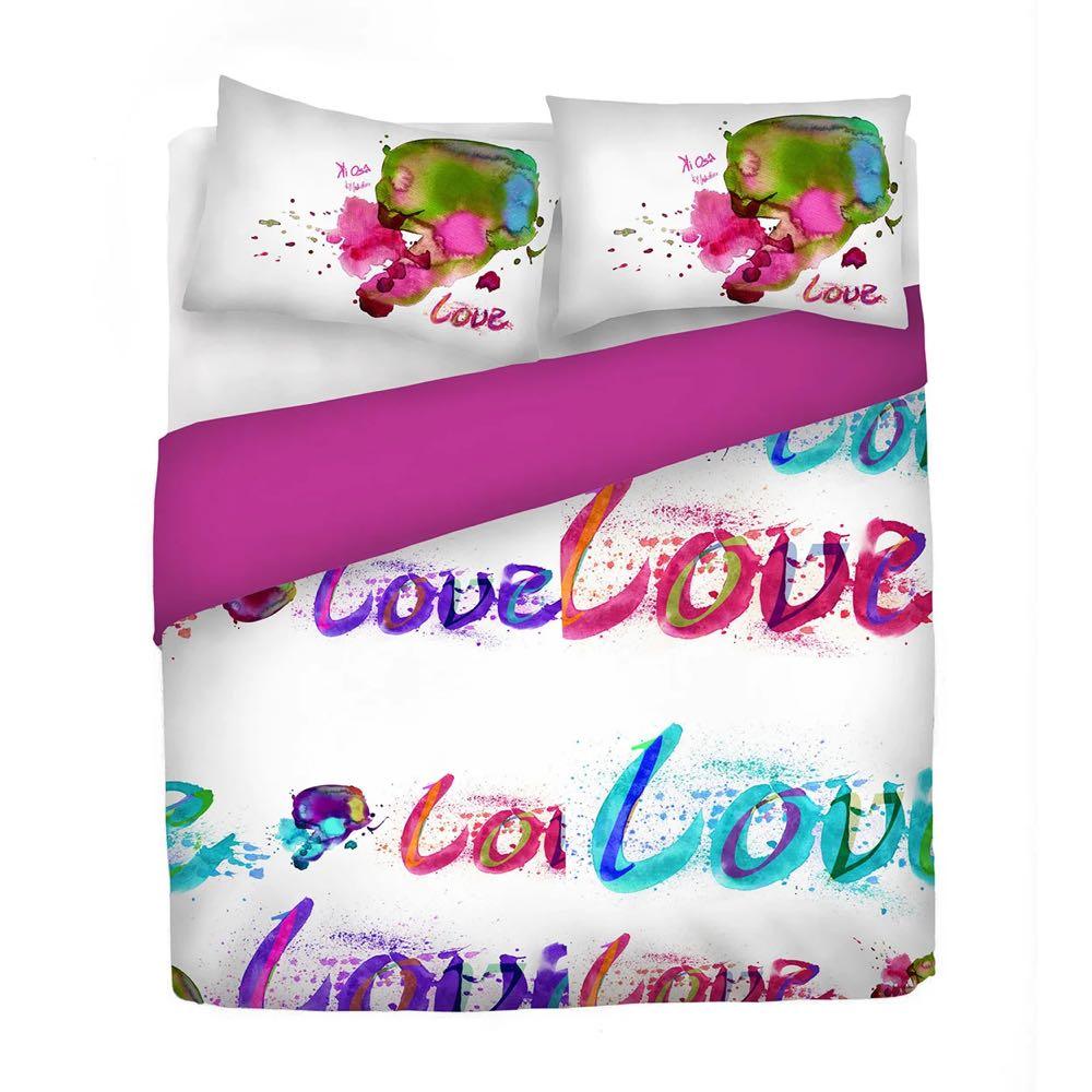 Kiosa Parure Copripiumino Matrimoniale in Cotone Kio614 B66 - Passarelli Biancheria