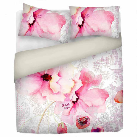 Kiosa Parure Copripiumino Matrimoniale in Cotone kio640 B66 - Passarelli Biancheria