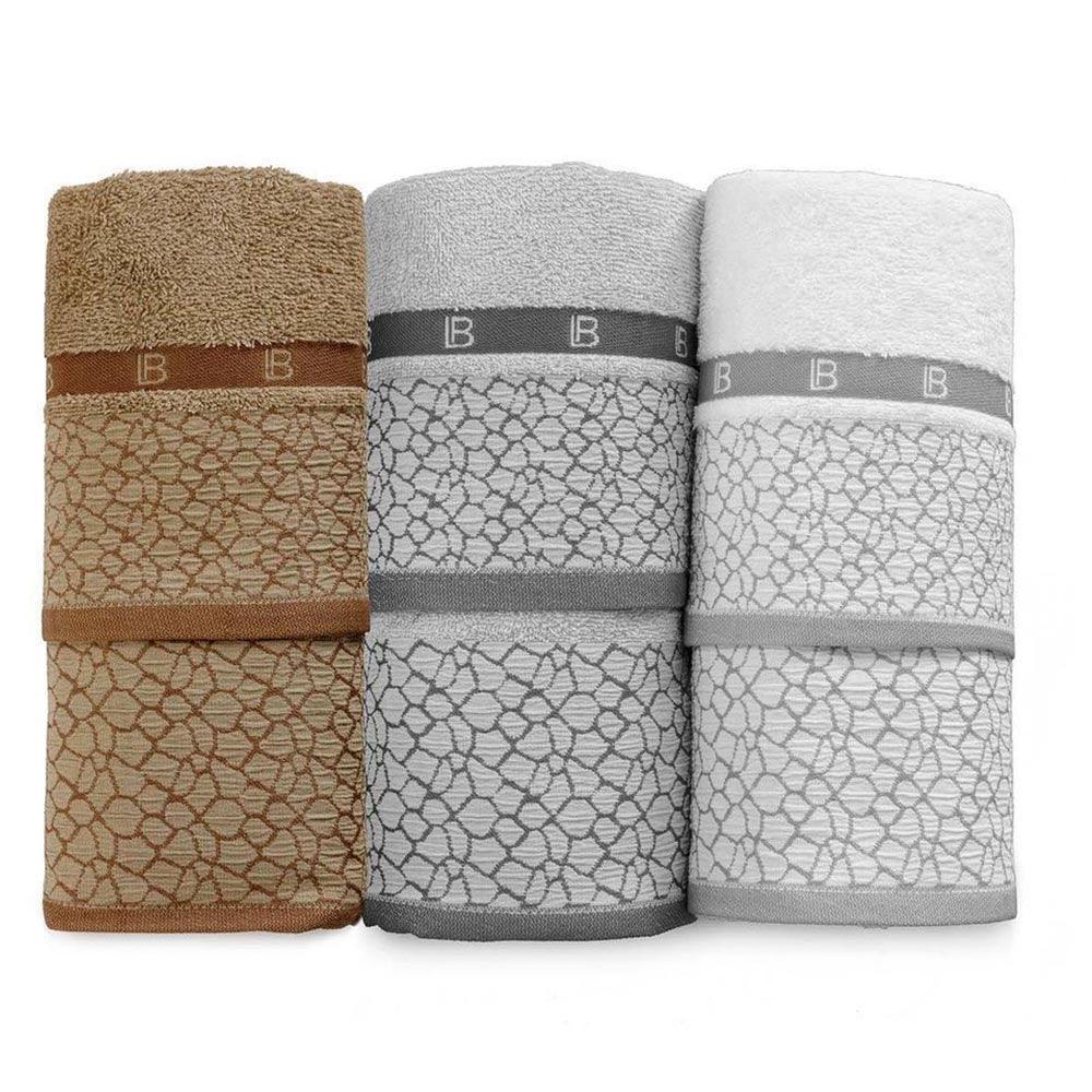 Laura Biagiotti Set Asciugamani 3+3 viso e ospite Michela S33 - Passarelli Biancheria