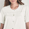 Lingery Camicia da Notte Clinica Maniche Corte in Cotone Jersey 9030 S31 - Passarelli Biancheria