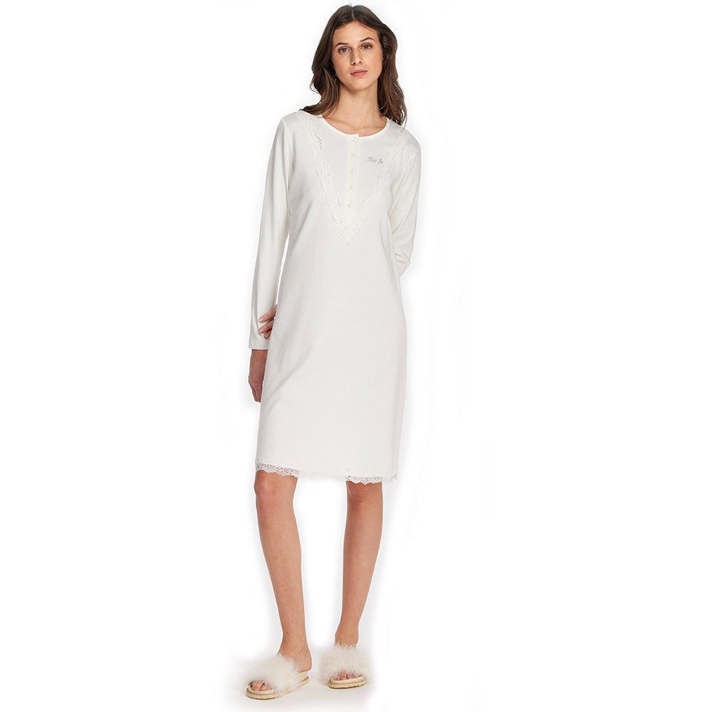 Liu Jo Camicia da Notte in Caldo Cotone DL0071 S60 - Passarelli Biancheria