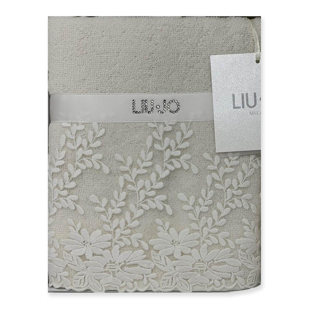 Liu Jo Telo Doccia Bagno in Spugna con Pizzo Organza LB639B S70 - Passarelli Biancheria