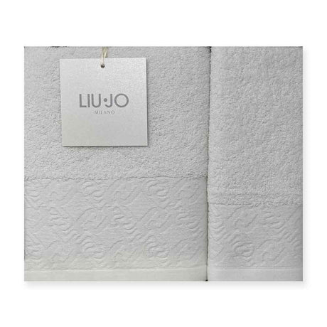 Liu Jo Set 1+1 Asciugamani Chains LB851B in Scatola S34 - Passarelli Biancheria