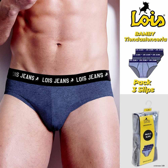 Lois Confezione 3 Slip Offerta da Uomo 49227P D15 - Passarelli Biancheria