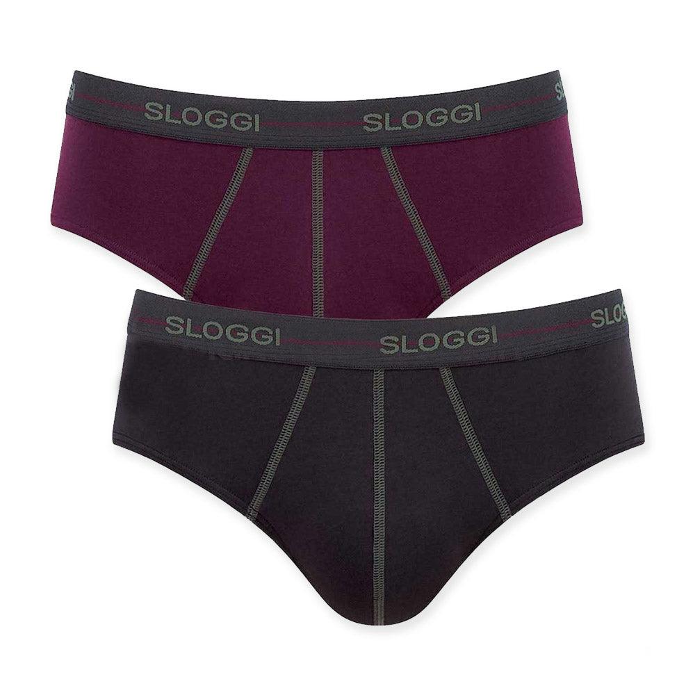 Sloggi Uomo 2 Slip Start Midi 10050546 S13 - Passarelli Biancheria