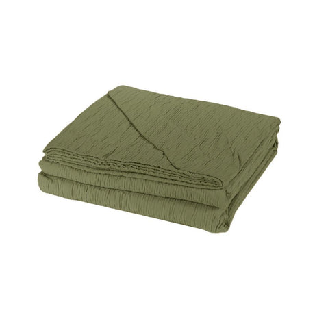 Fazzini Copriletto Estivo Matrimoniale in Cotone Jacquard Plissè S150 - Passarelli Biancheria