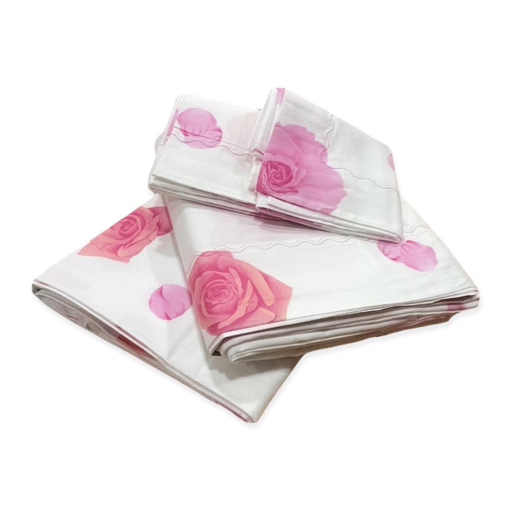 Mariella Burani Completo Lenzuola Matrimoniale Roseto S130 - Passarelli Biancheria