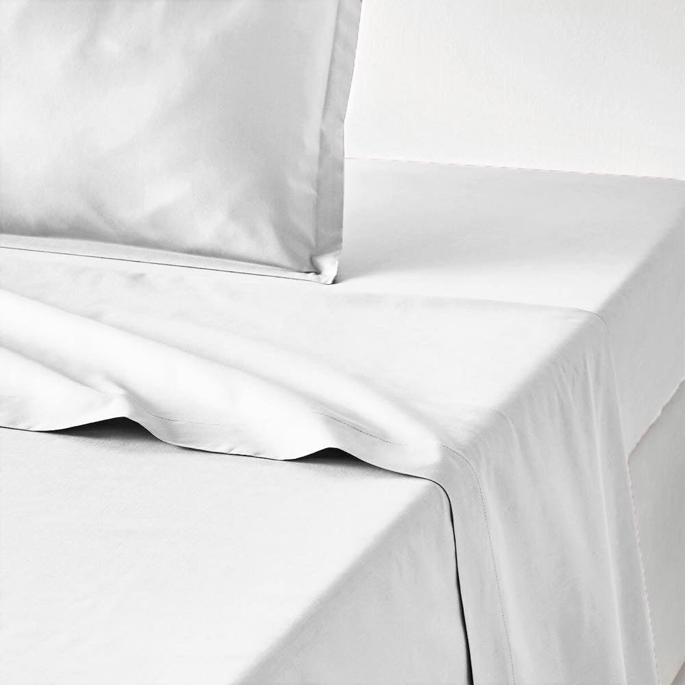 Mirabello Completo Lenzuola Matrimoniale in Percalle Tinta Unita Louisiana S84 - Passarelli Biancheria