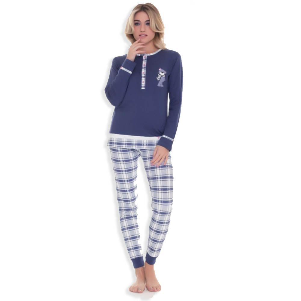 MyPi Pigiama Invernale da Donna in Caldo Cotone 1613 S22 - Passarelli Biancheria