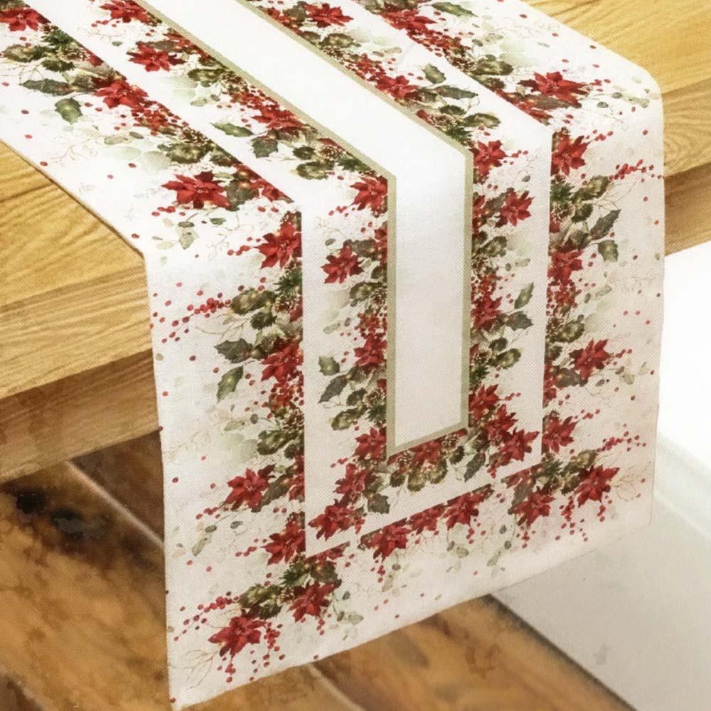 Neith Runner 45x150cm. in Puro Cotone Noel 3871 D18 - Passarelli Biancheria