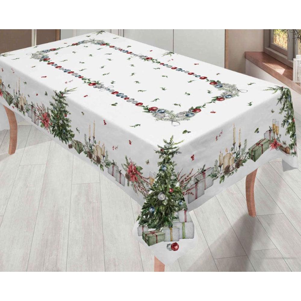 Neith Tovaglia Natalizia da 12 in Puro Cotone Noel 3891 – Passarelli Biancheria
