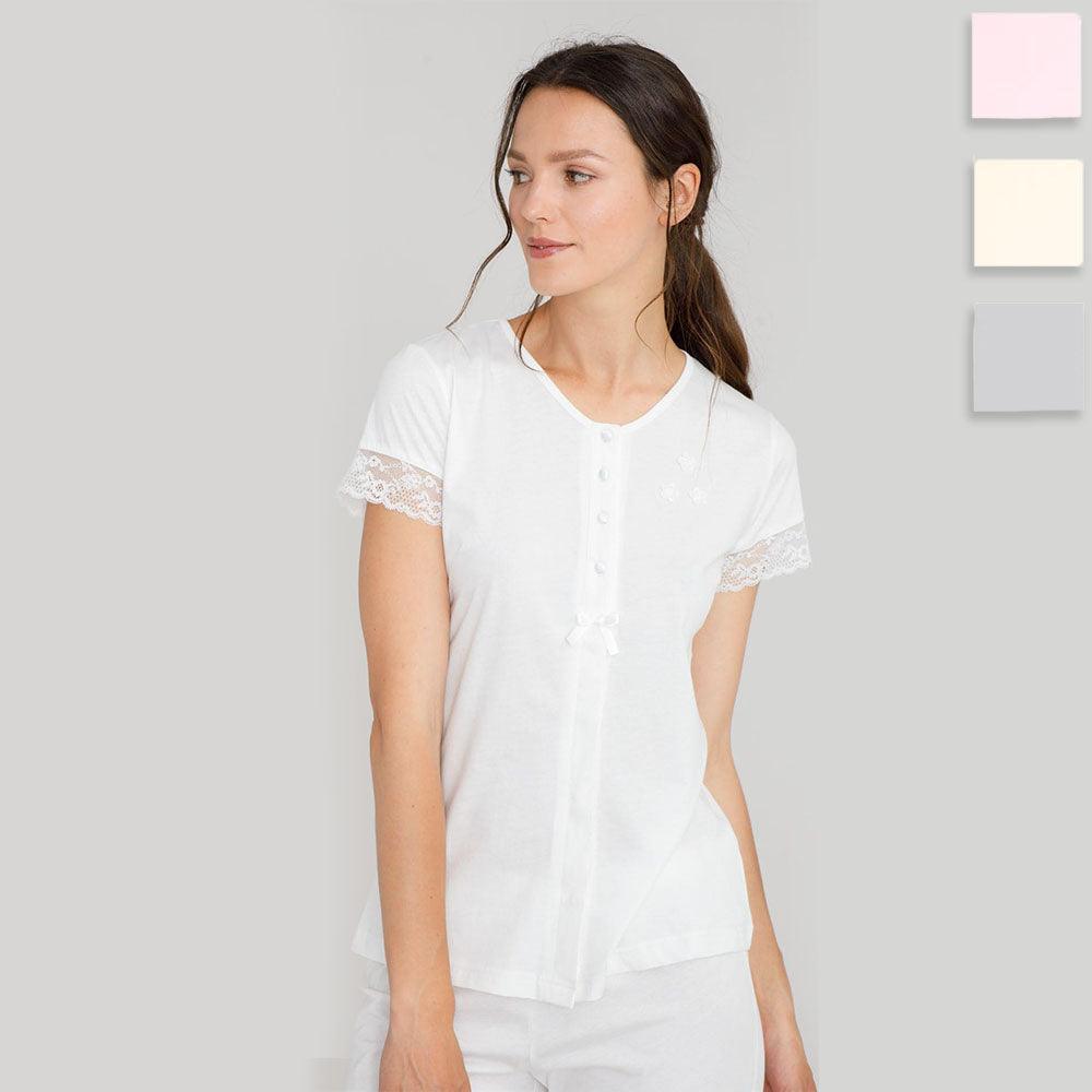 Noidinotte Pigiama da Donna Maniche Corte Pantalone Lungo 7331 S26 - Passarelli Biancheria
