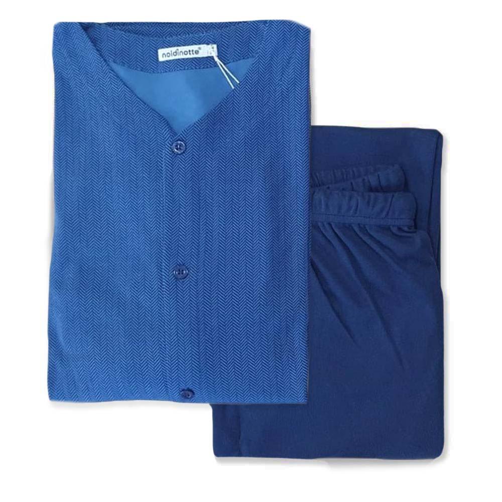 Noidinotte Pigiama da Uomo in Caldo Cotone Aperto Avanti FC002339 S31 - Passarelli Biancheria