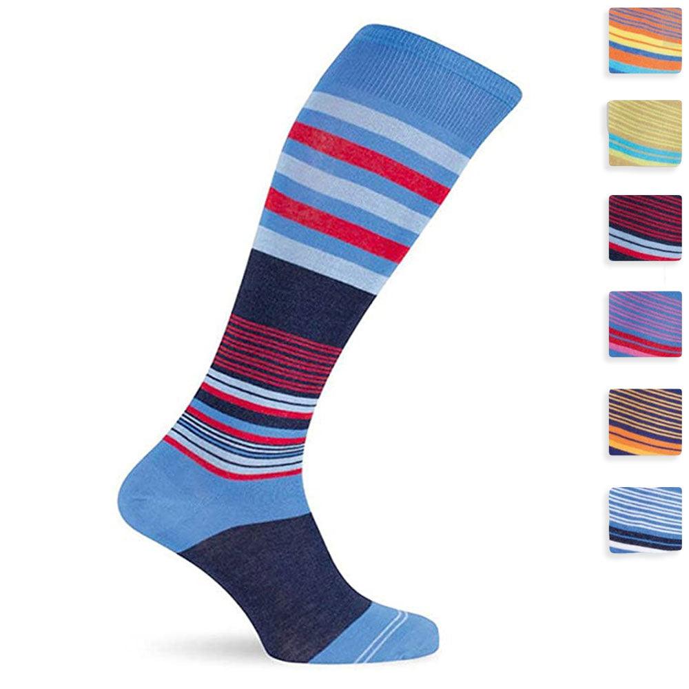 Officine Tessili Calza Lunga Fantasia in Cotone da Uomo OT137 S80 - Passarelli Biancheria