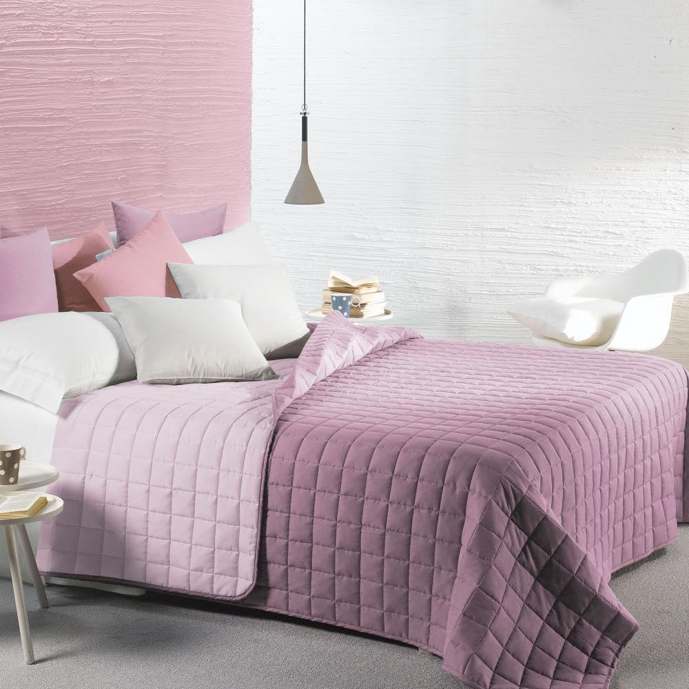 Caleffi Copriletto Trapuntato Matrimoniale Tinta Unita Modern Bicolor - Passarelli Biancheria