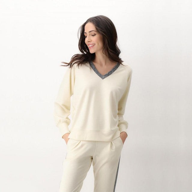 Oroblu Maglia Invernale Felpata Scollo a V da Donna VOBT66721 S60 - Passarelli Biancheria