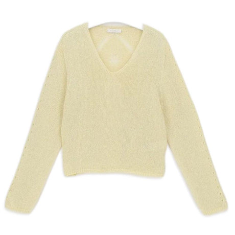 Oroblu Maglia da Donna in Cotone Metalizzato Sangallo Knit VOBT66976 S105 - Passarelli Biancheria