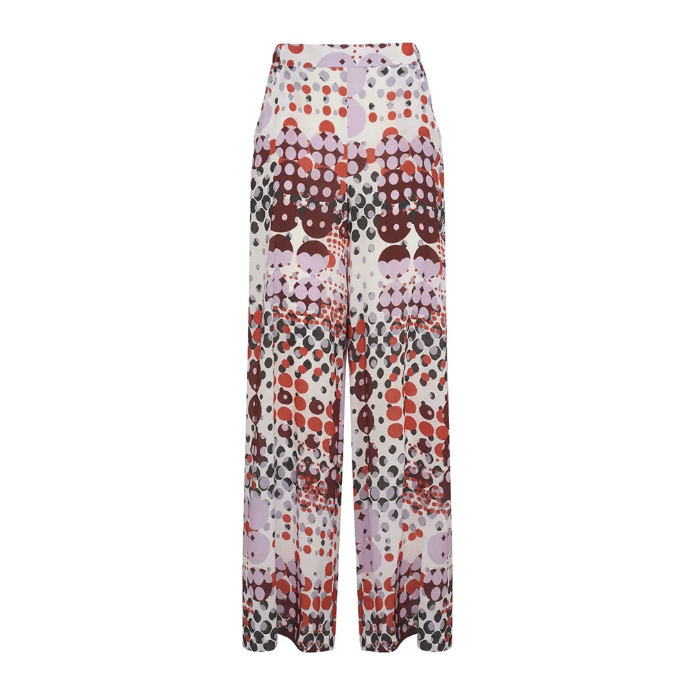 Ragno Pantalone a palazzo in mussola di viscosa DG86PA S58 - Passarelli Biancheria