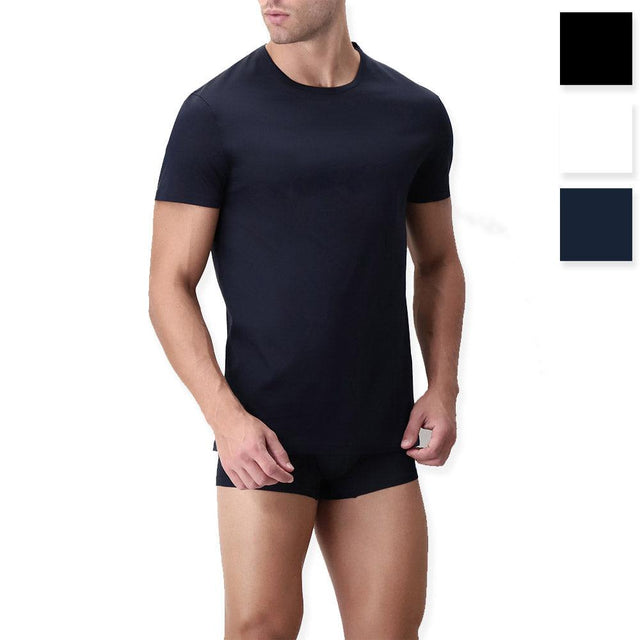 Perofil Maglia Intima da Uomo Girocollo Maniche Corte Filo Scozia Active VPRT00320 S29 - Passarelli Biancheria