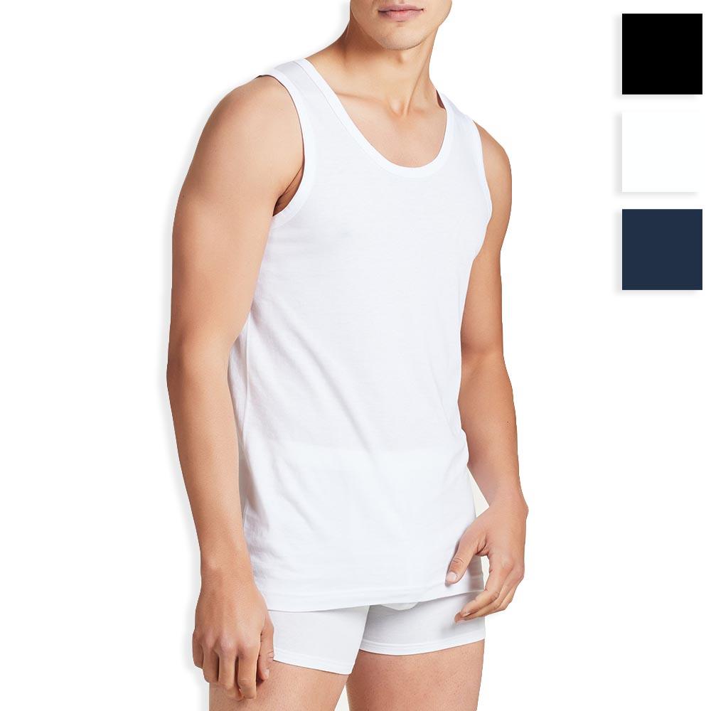 Ragno 2 Canottiere in Cotone Spalla Larga da Uomo 601412 S14 - Passarelli Biancheria