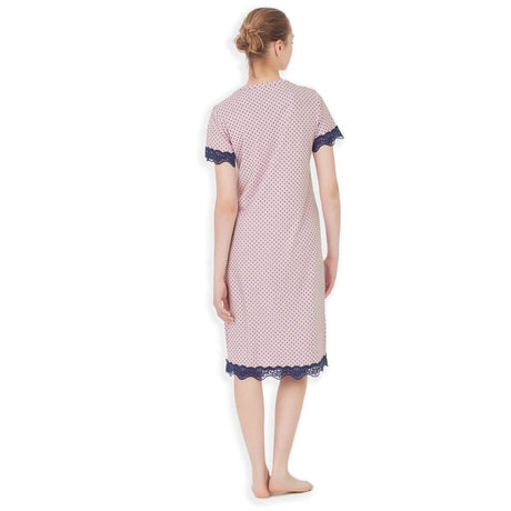 Ragno Camicia da notte Maniche Corte in jersey di cotone DC54NK S30 - Passarelli Biancheria