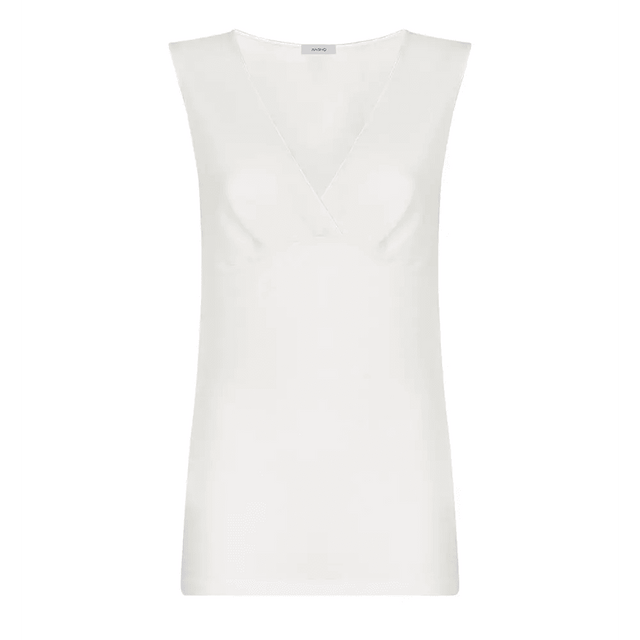 Ragno Canottiera da Donna Lana Cotone con Forme 072454 S26 - Passarelli Biancheria