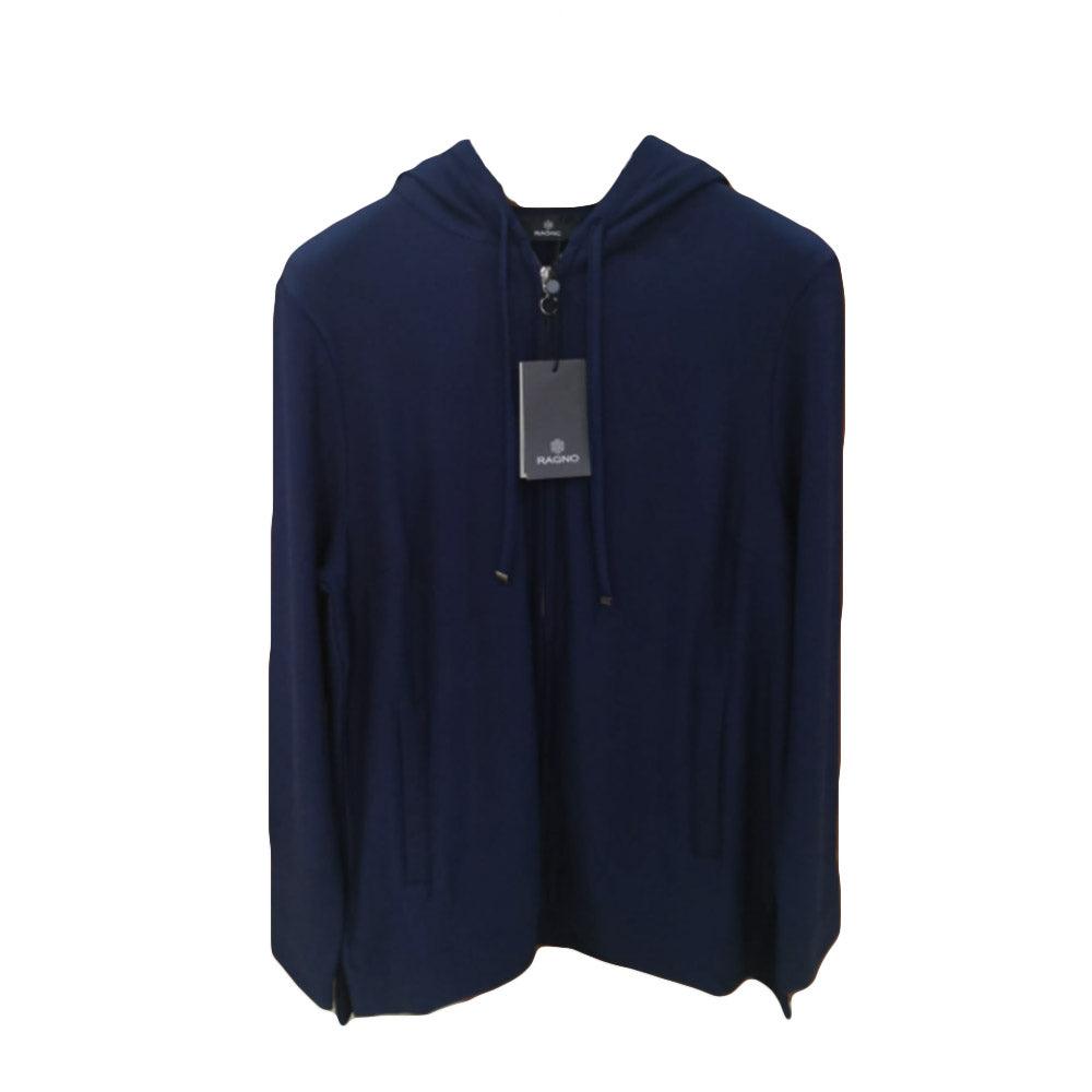 Ragno Felpa con Zip da Donna con cappuccio in Eco Techno Fleece DE75XE S70 - Passarelli Biancheria